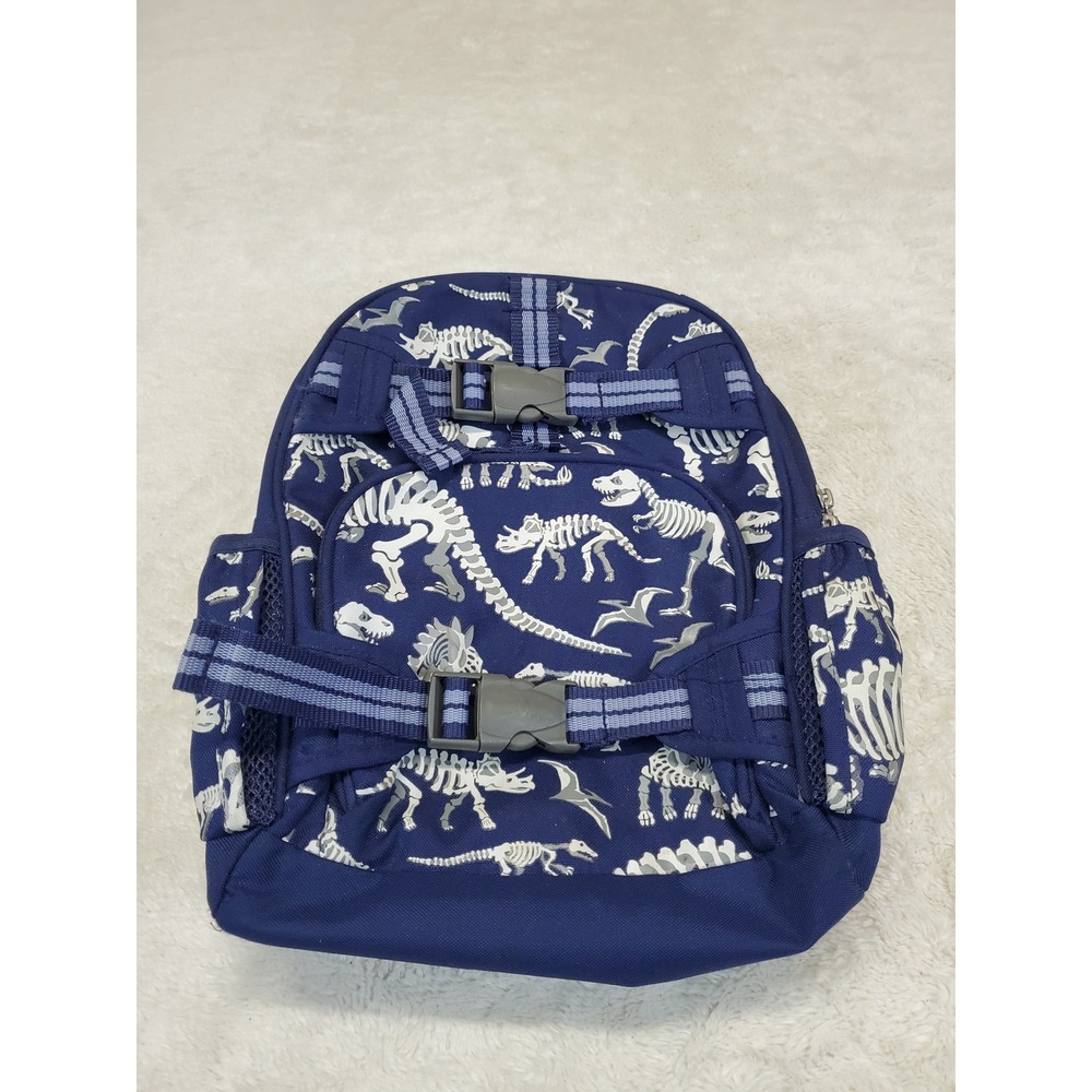 Pottery Barn Kids Blue Gray Dinosaur Mini Backpack Pack Toddler Kidcore Academia